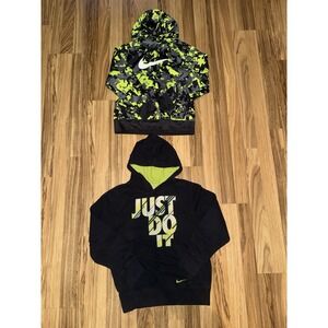 Nike Boys Y2K Youth Medium Hoodie Hooded‎ Sweatshirt Pullover Cotton